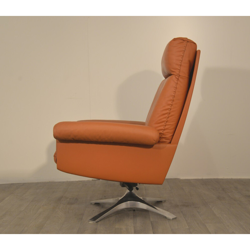 Vintage De Sede "DS 31" swivel lounge armchair - 1970s 