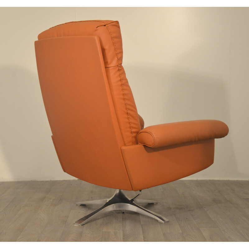 Vintage De Sede "DS 31" swivel lounge armchair - 1970s 