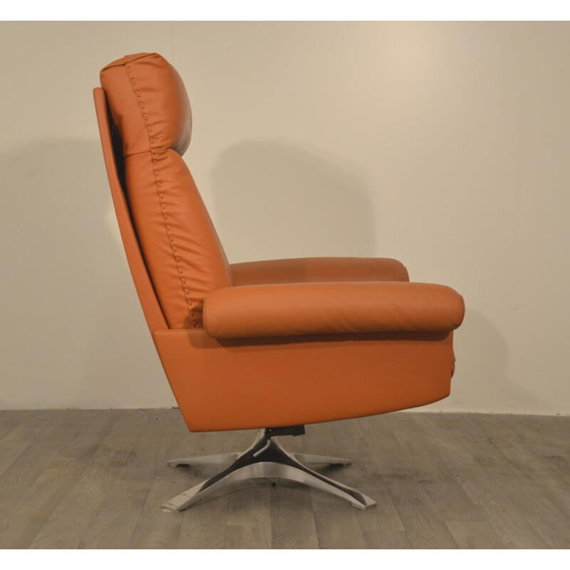 Vintage De Sede "DS 31" swivel lounge armchair - 1970s 