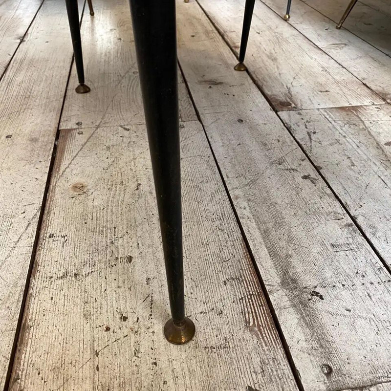 Mid-Century Modern Brass and Marble Italian Coffee Table,  1950