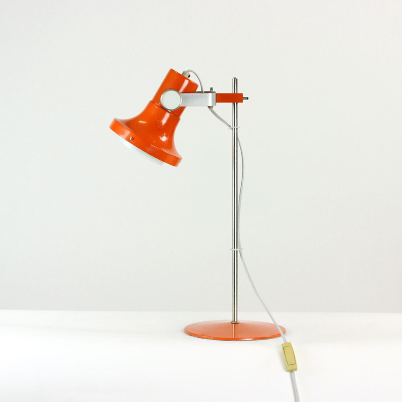 Vintage Table Lamp In Metal, Czechoslovakia 1960s