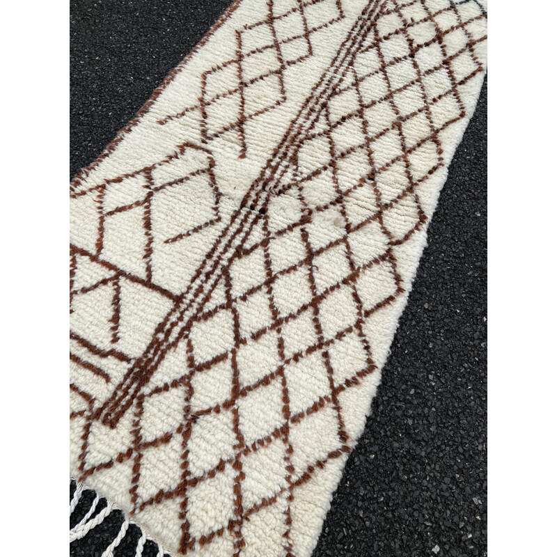 Berber carpet Beni Ouarain 90 by 320 cm
