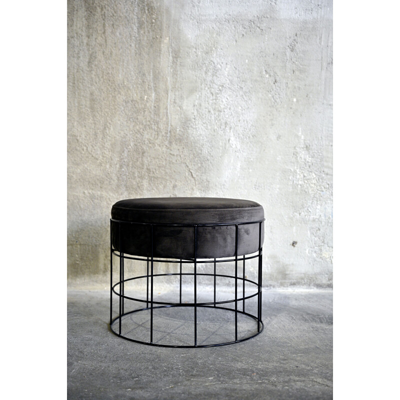 Vintage Wire Frame T1 Plus Stool by Verner Panton for Plus-Linje, 1950s