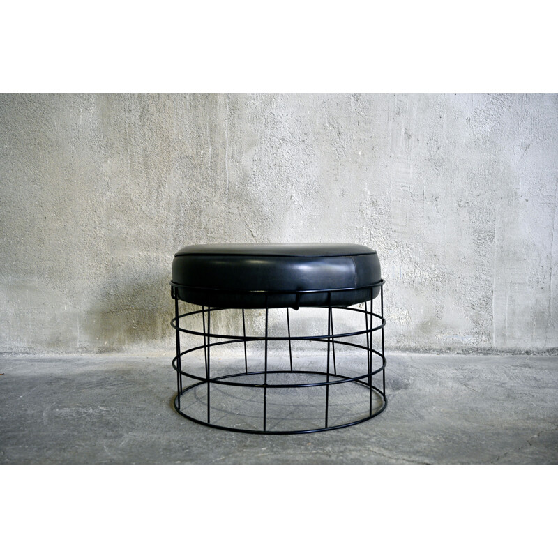 Wire Frame T1 Plus Stool by Verner Panton for Plus-Linje, 1950s 