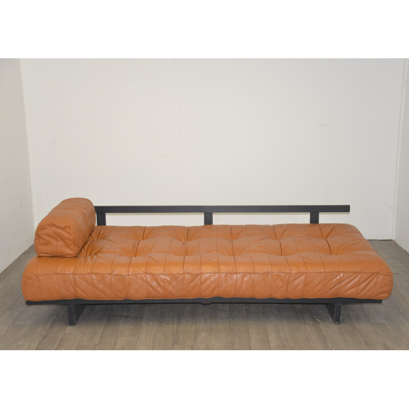 Vintage De Sede "DS 80" daybed in aniline leather - 1960s