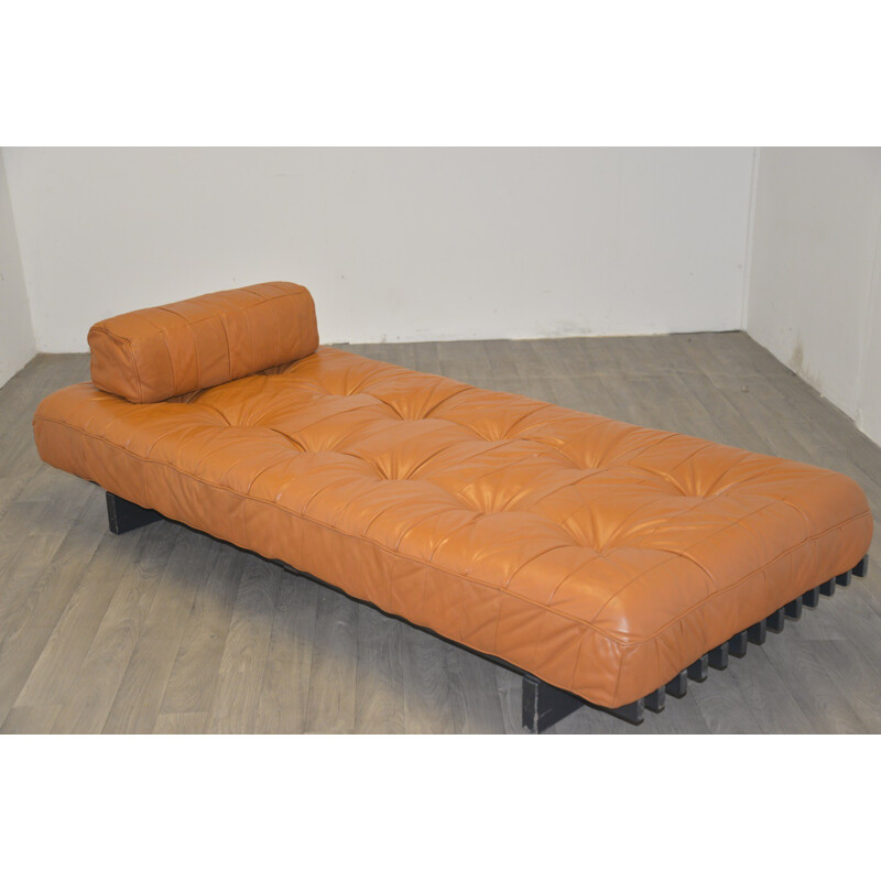 Vintage De Sede "DS 80" daybed in aniline leather - 1960s