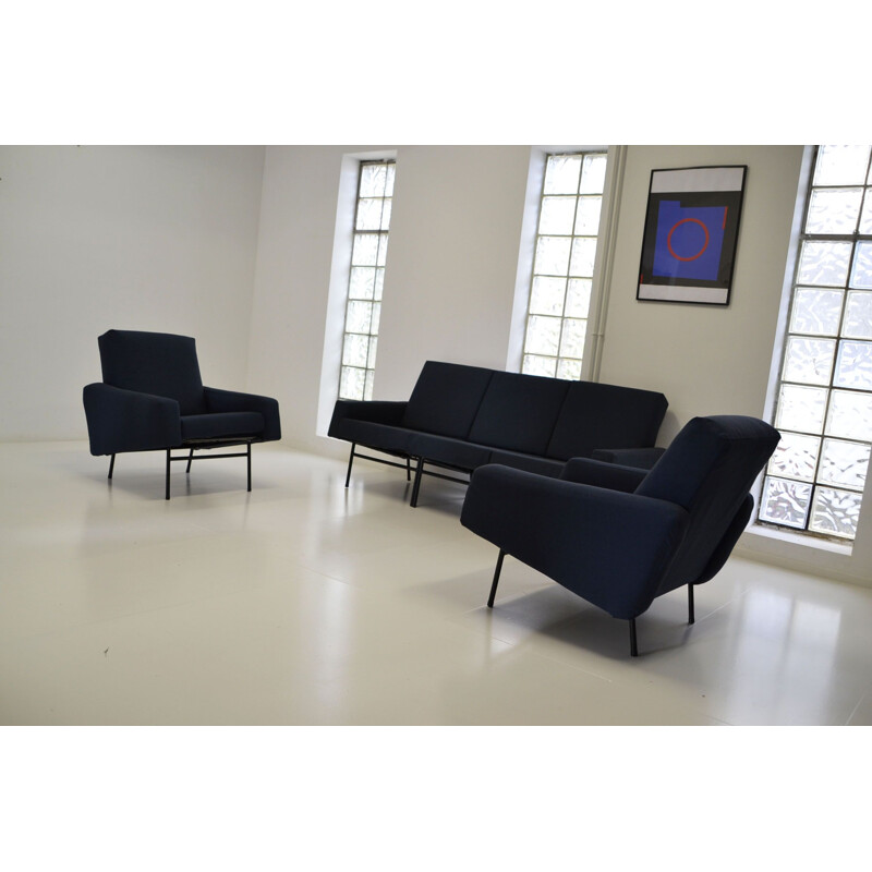 Vintage seating set by Pierre Guariche, mod G10 for Airborne 1950