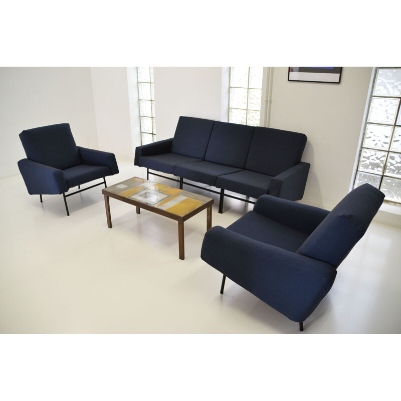 Vintage seating set by Pierre Guariche, mod G10 for Airborne 1950