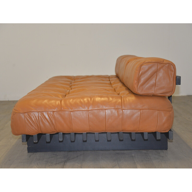 Vintage De Sede "DS 80" daybed in aniline leather - 1960s