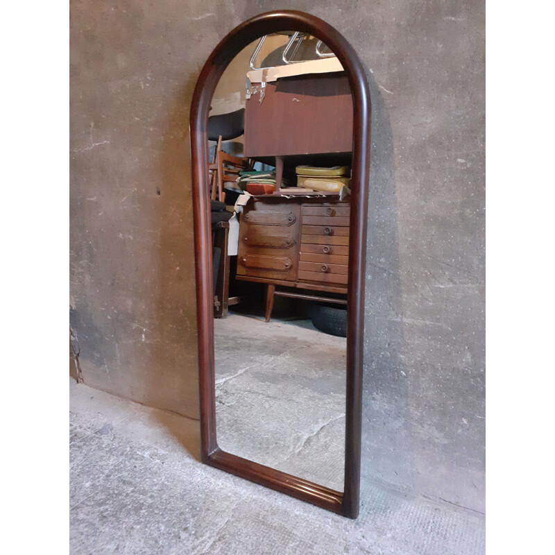 Vintage Cathedral Mirror by Vildbjerg Denmark in Rio Rosewood