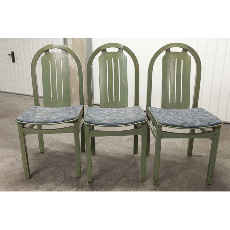 Conjunto de 3 cadeiras Baumann Argos de 1990