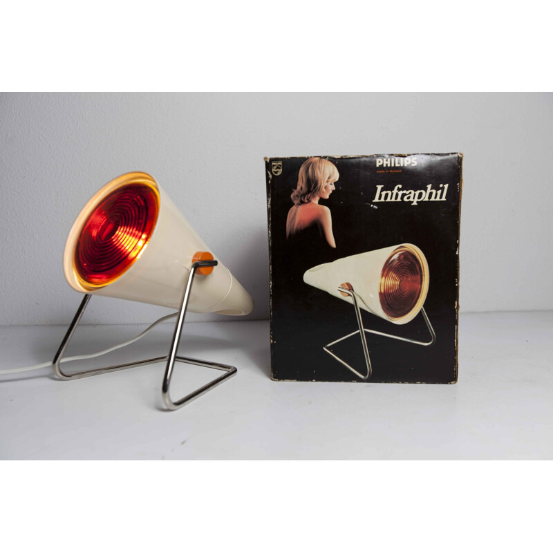 Vintage Philips Infraphil lamp from 1980s