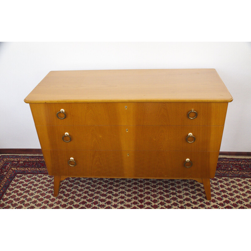 Vintage chest of drawers Sweden cherry wood 1960s