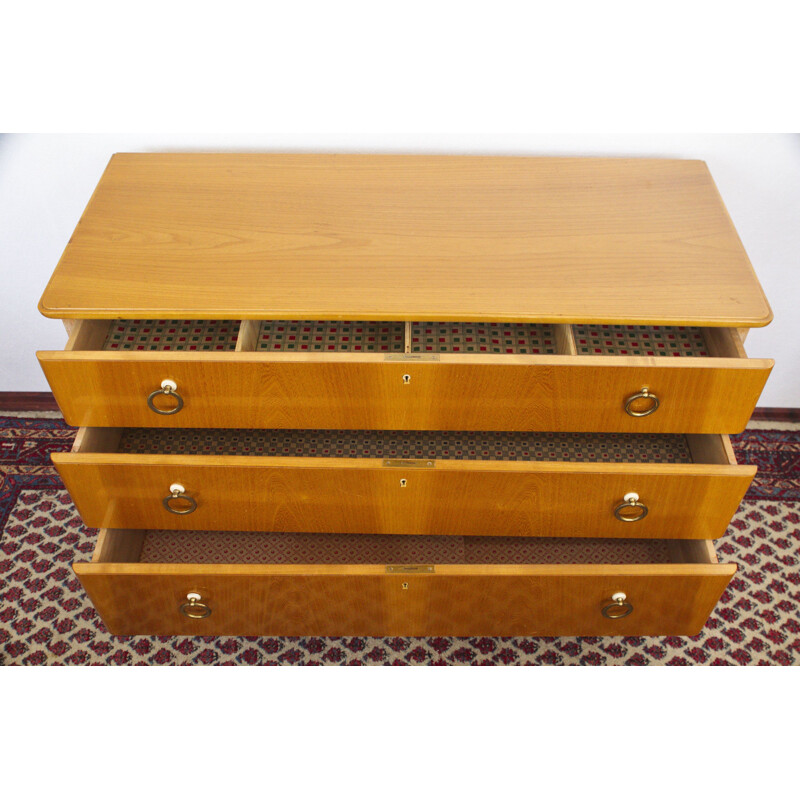 Vintage chest of drawers Sweden cherry wood 1960s