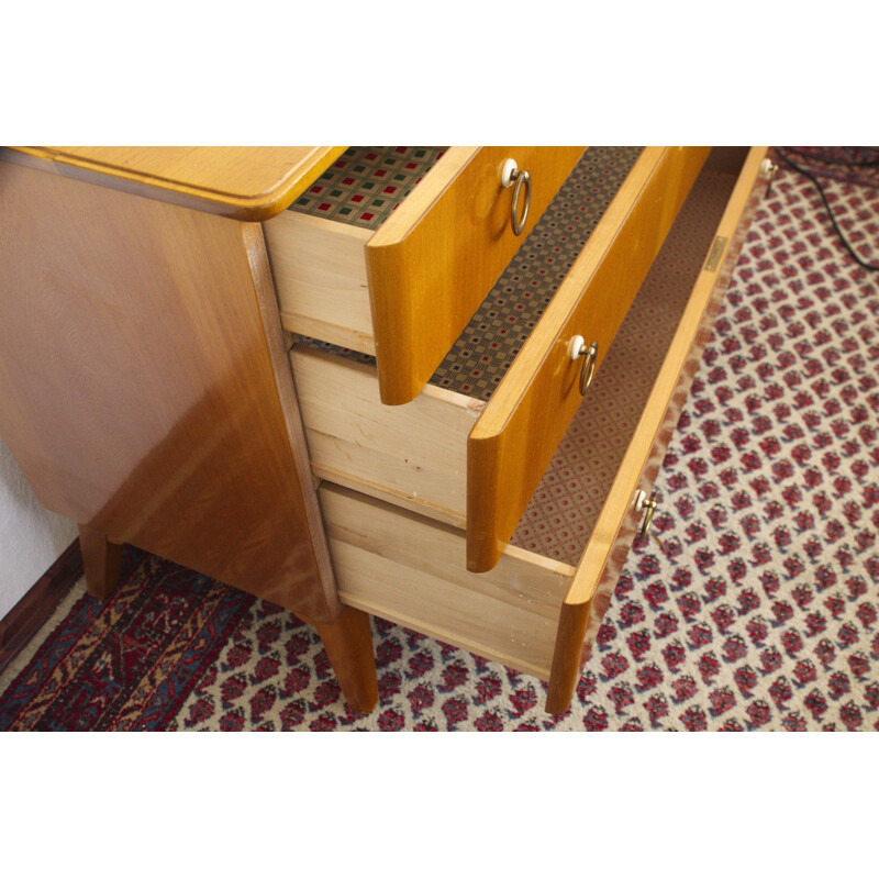 Vintage chest of drawers Sweden cherry wood 1960s