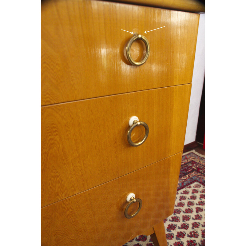 Vintage chest of drawers Sweden cherry wood 1960s