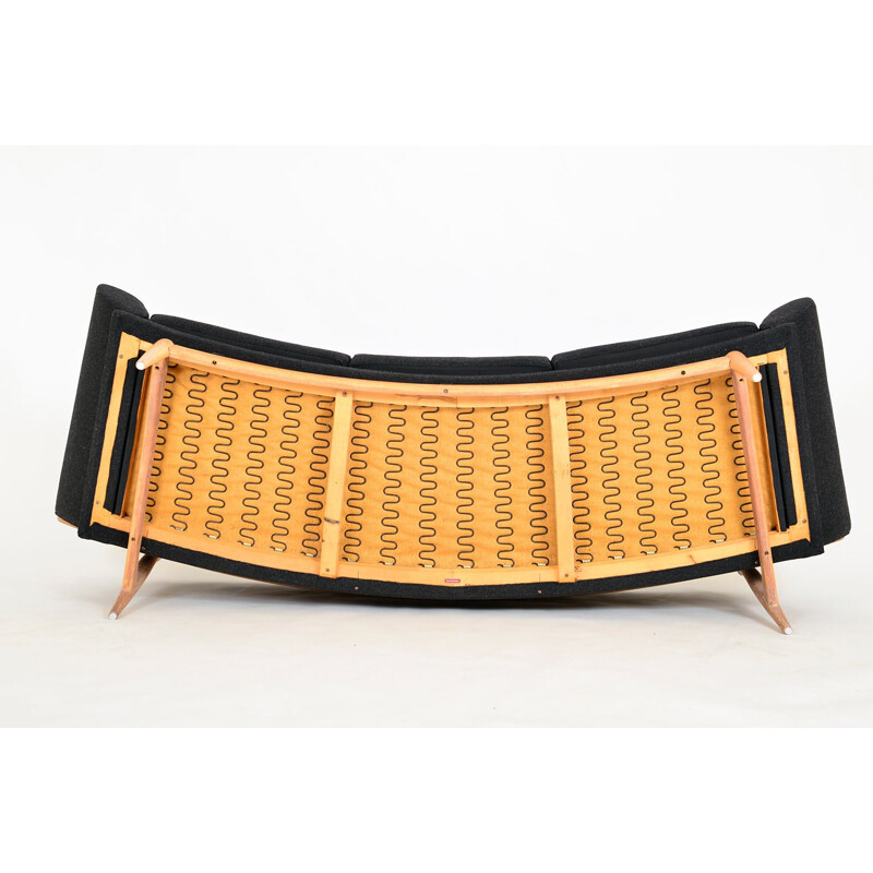 Schwedisches Vintage-Sofa und Sessel aus gebogenem Eichenholz Johannes Andersen Trensums 1960