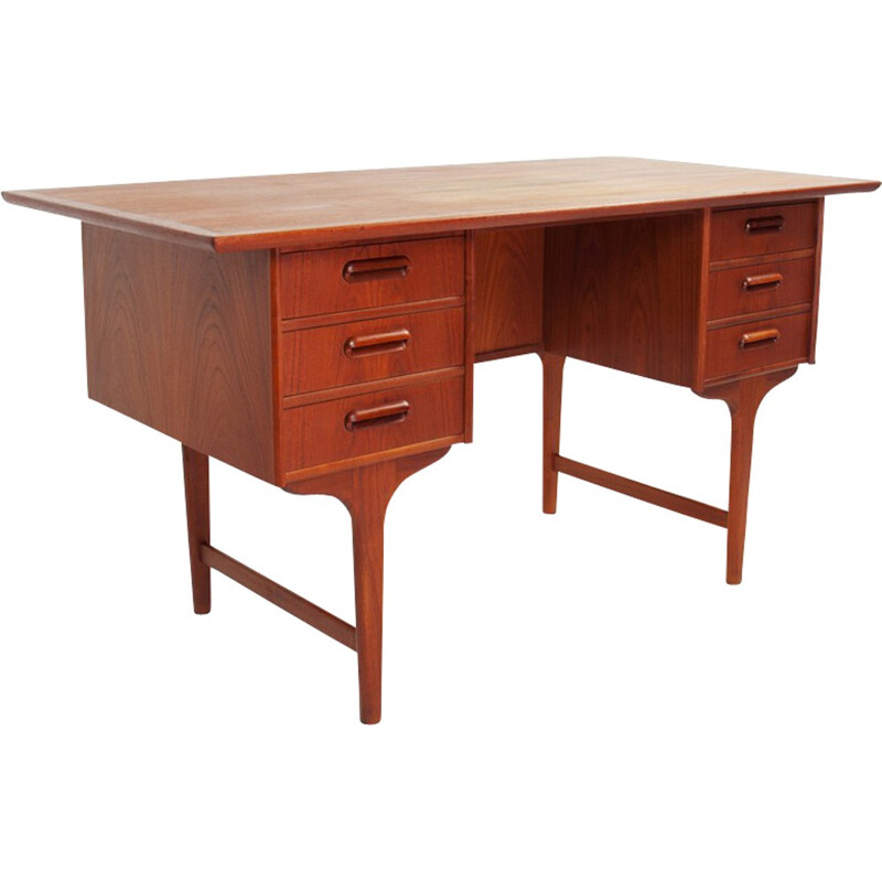 Mid-century desk in teak, G. TIBERGAARD - 1960s