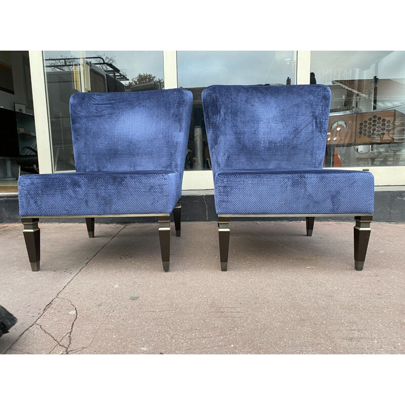 Pair of vintage Heritage heated armchairs