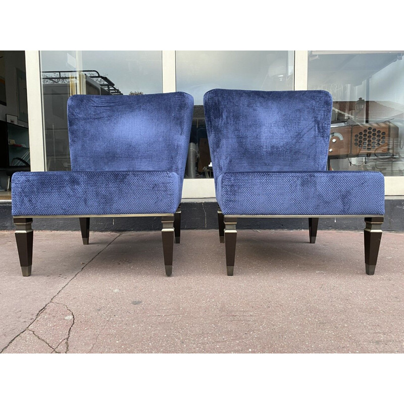 Pair of vintage Heritage heated armchairs