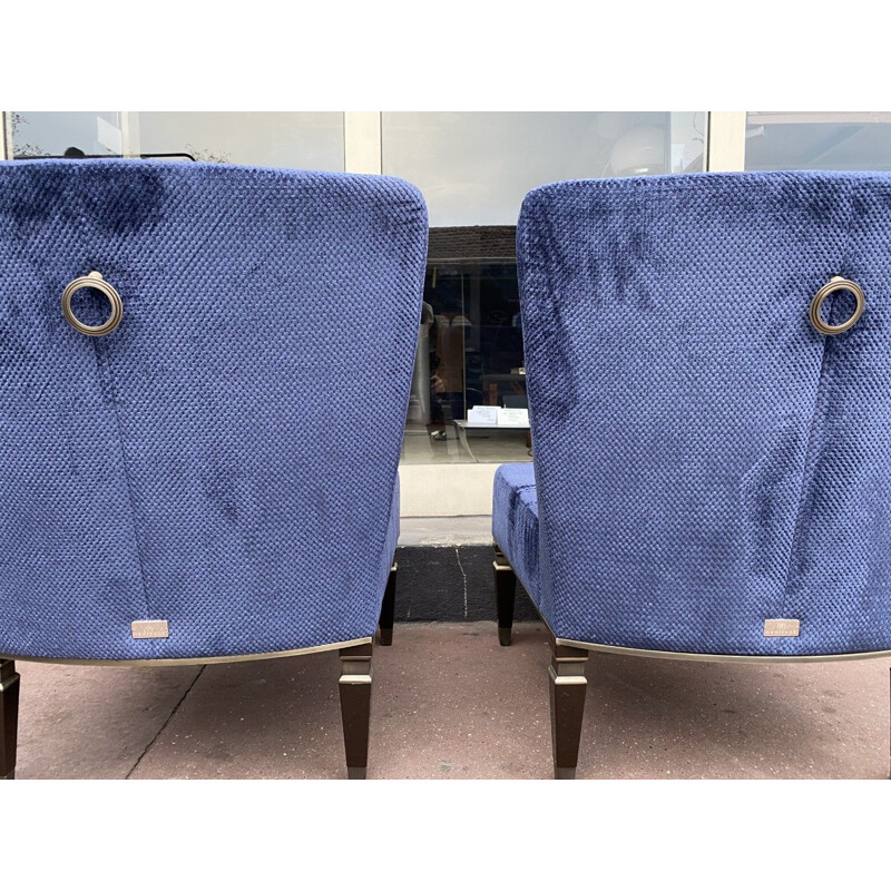 Pair of vintage Heritage heated armchairs