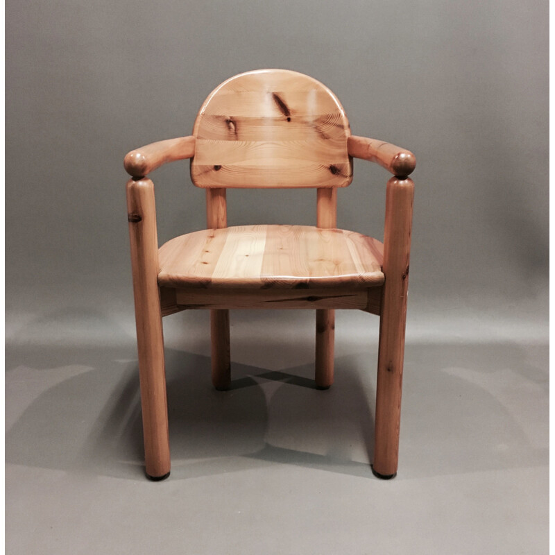 Vintage solid wood armchair Rainer Daumiller