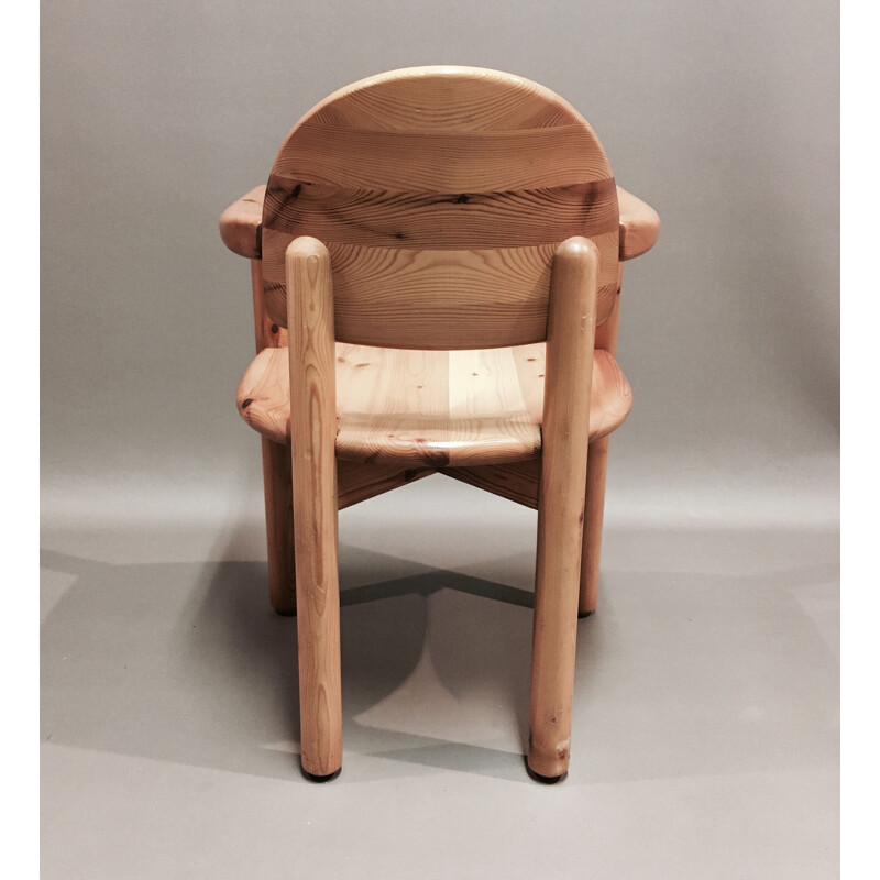 Vintage solid wood armchair Rainer Daumiller