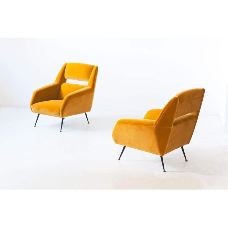 Paire de fauteuils vintage par Gigi Radice 1950