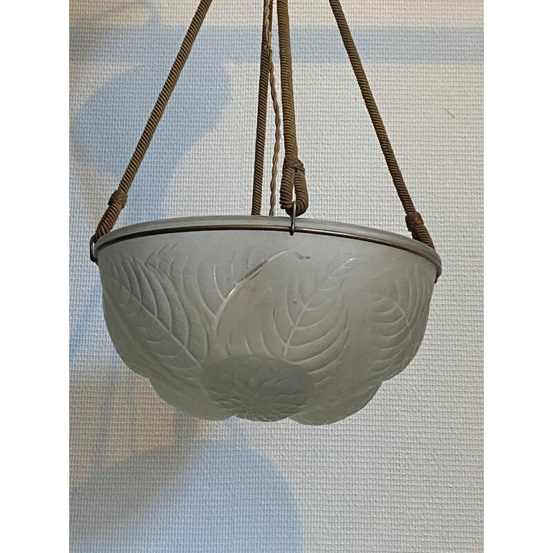 Vintage hanging lamp René Lalique 1921s
