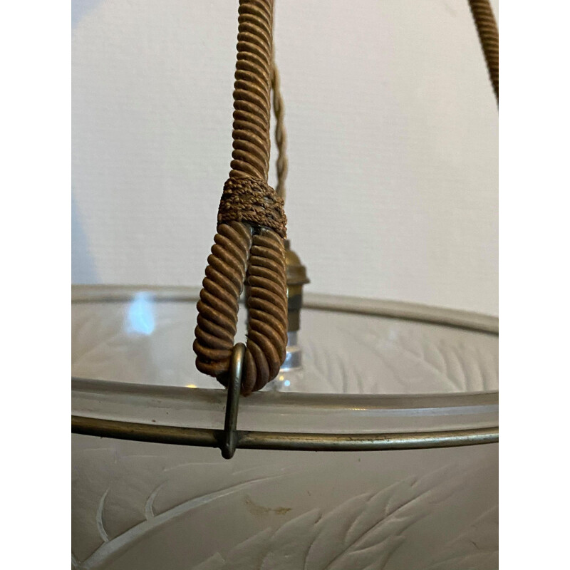 Vintage hanging lamp René Lalique 1921s