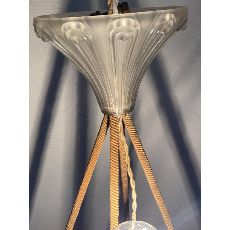 Vintage hanging lamp René Lalique 1921s