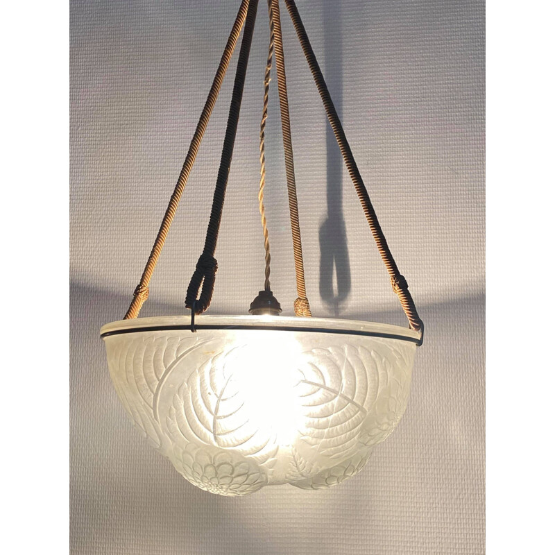 Vintage hanging lamp René Lalique 1921s