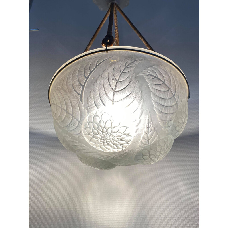 Vintage hanging lamp René Lalique 1921s