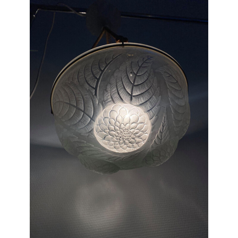 Vintage hanging lamp René Lalique 1921s