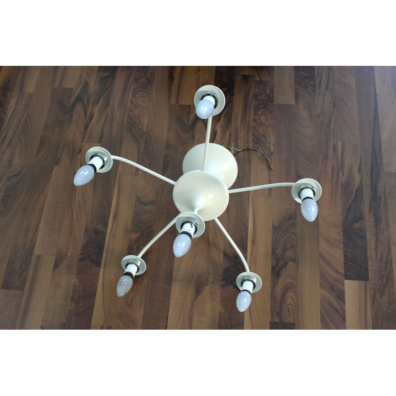 Vintage Temde lamp white balls from Max Bill