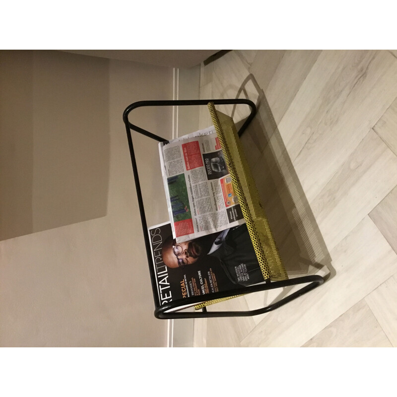 Vintage Magazine Rack by Mathieu Matégot 1950s