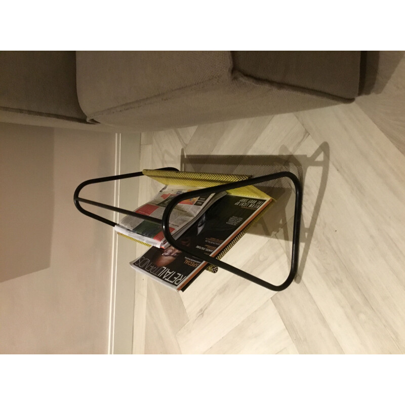 Vintage Magazine Rack by Mathieu Matégot 1950s