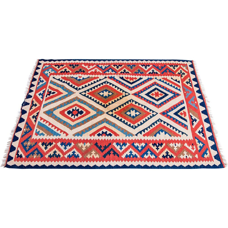 Tapis Kelim vintage 1960s