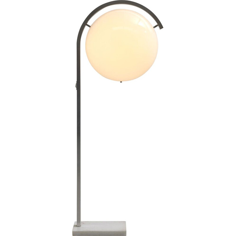 "Globe" Floor Lamp with Marble Foot, 1960s