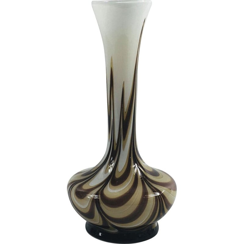 Vase vintage en verre de Murano italien par Carlo Moretti, 1970