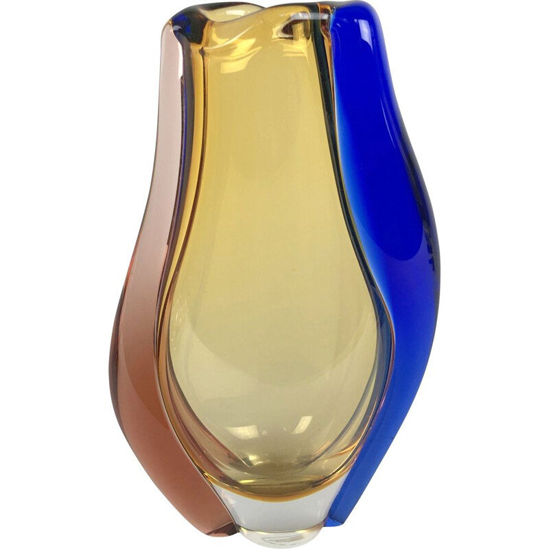 Vintage-Vase aus Kunstglas von Hana Machovska für die Mstisov-Glashütte, Tschechien 1960