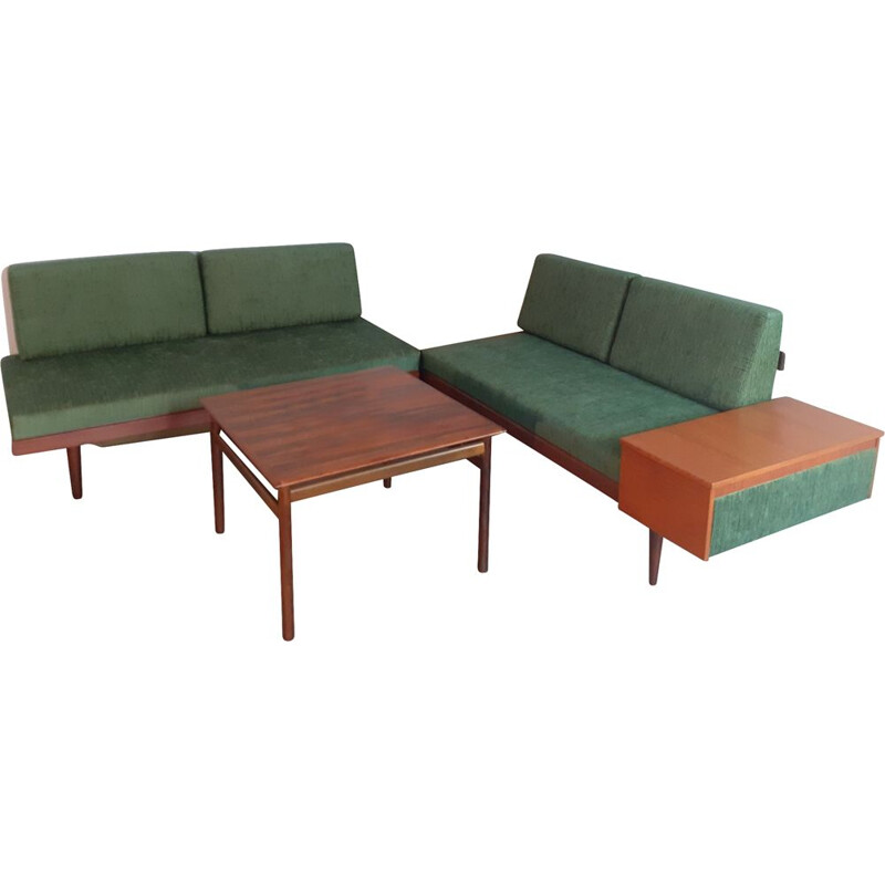 Pair of Scandinavian vintage sofas "Svanette Combina" by Ekornes Svane, Norway 1960