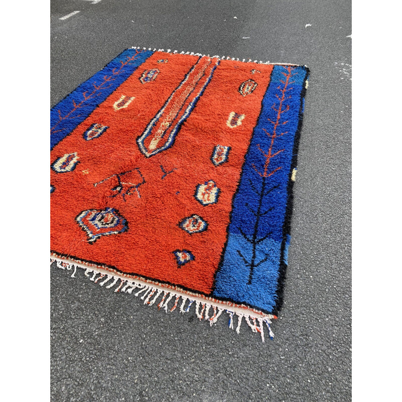 Vintage Beni Ouarain Berber Carpet