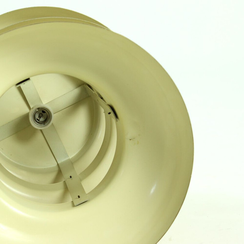 Vintage Tall Ceiling Light In Brass Czechoslovakia 1960s