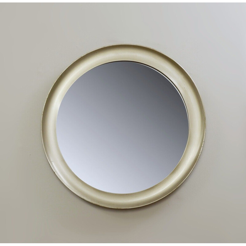 Vintage Round Chrome Brushed Vintage Mirror