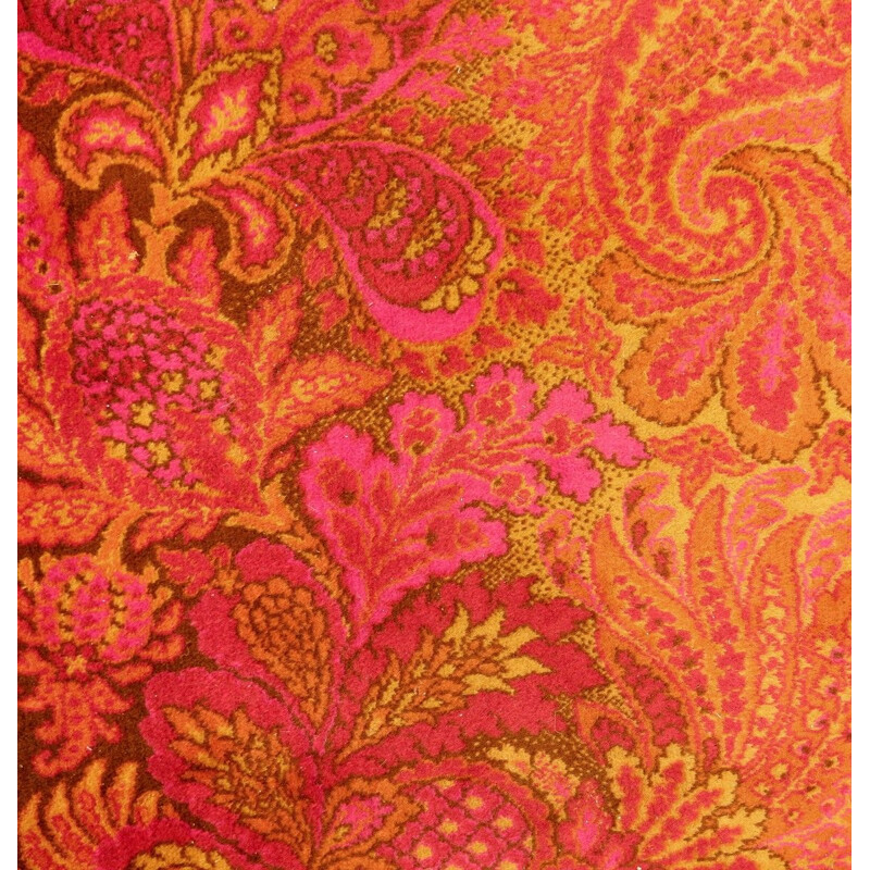 Vintage Italian floral carpet