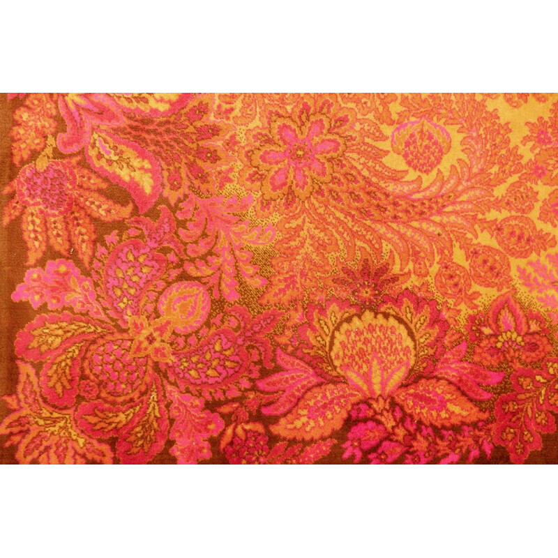 Vintage Italian floral carpet