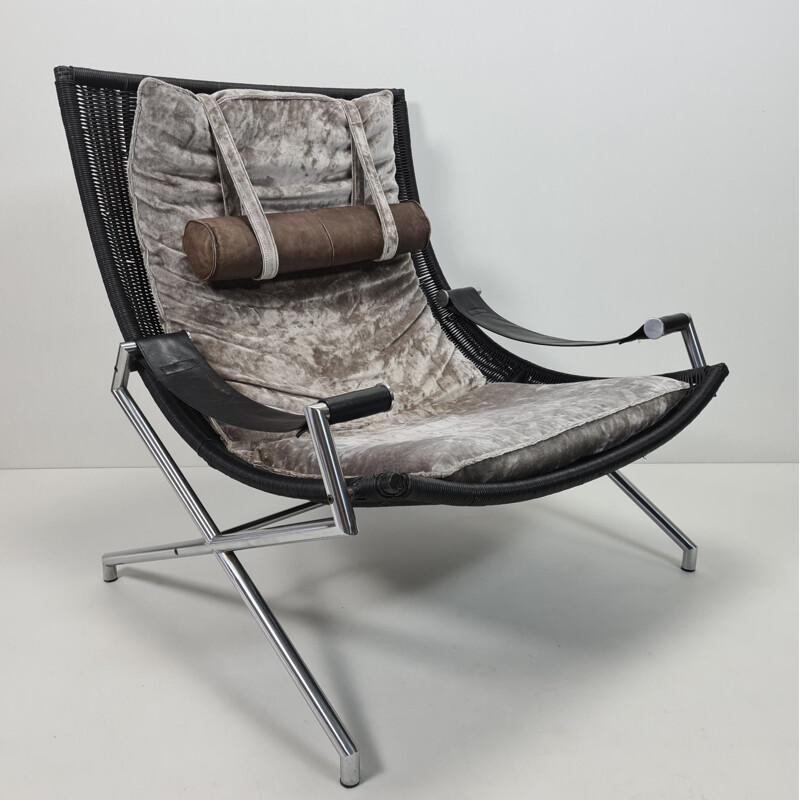 Vintage Lounge chair by Gerard van den Berg for Rohé Noordwolde 1980s