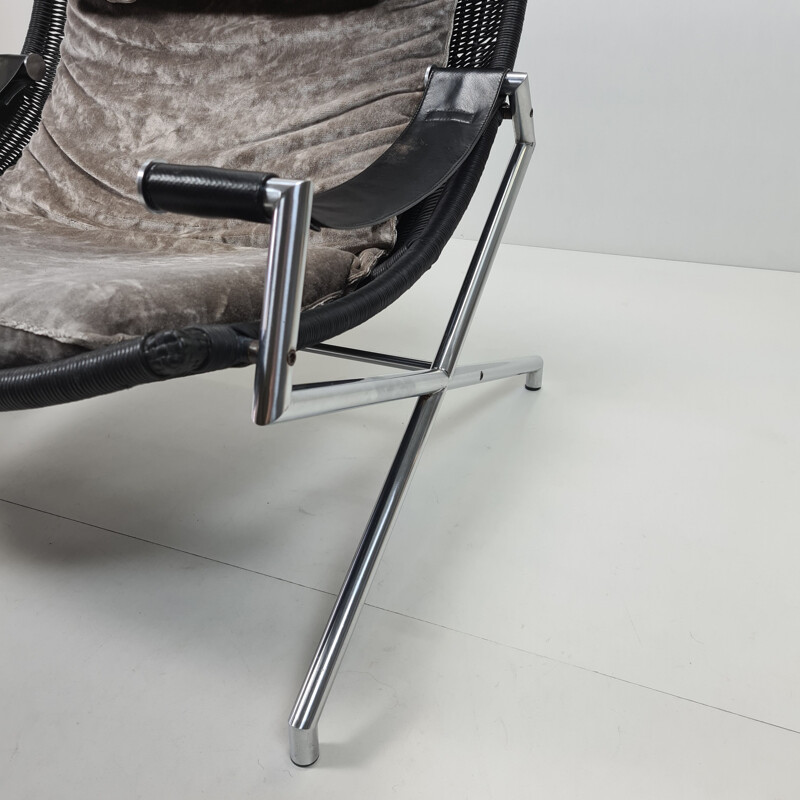 Vintage Lounge chair by Gerard van den Berg for Rohé Noordwolde 1980s