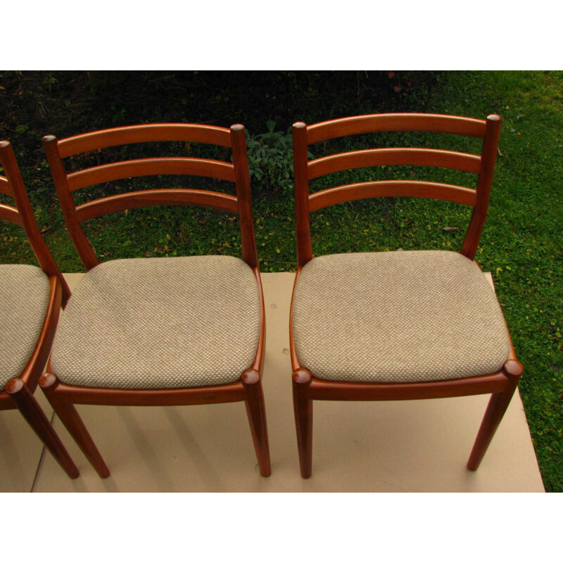 Set of 4 vintage teak chairs Denmark